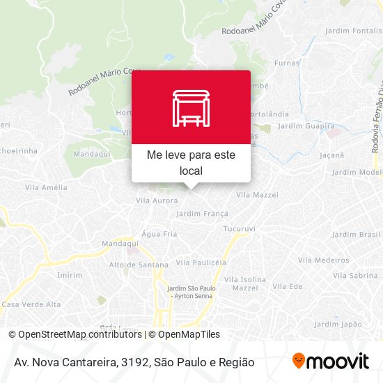 Av. Nova Cantareira, 3192 mapa