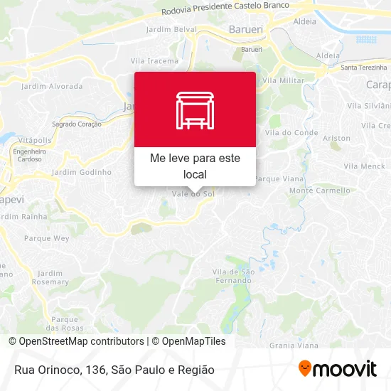 Rua Orinoco, 136 mapa