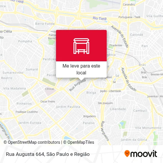 Rua Augusta 664 mapa