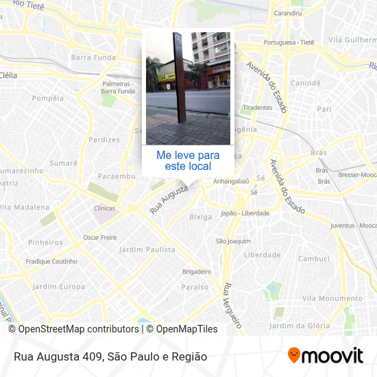 Rua Augusta 409 mapa