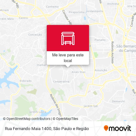 Rua Fernando Maia 1400 mapa