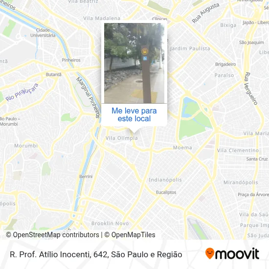 R. Prof. Atílio Inocenti, 642 mapa