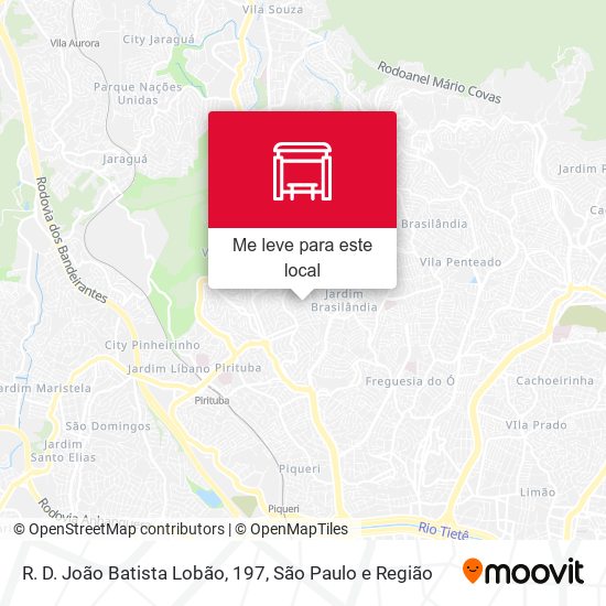 R. D. João Batista Lobão, 197 mapa
