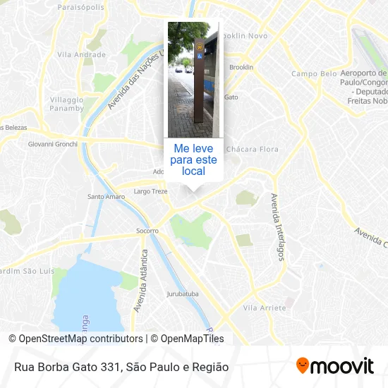 Rua Borba Gato 331 mapa