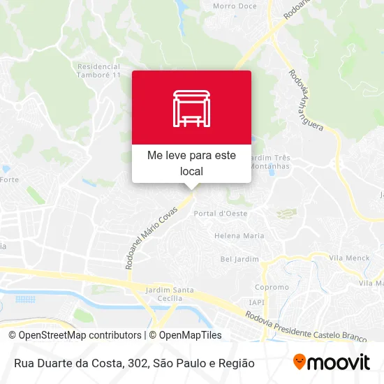 Rua Duarte da Costa, 302 mapa
