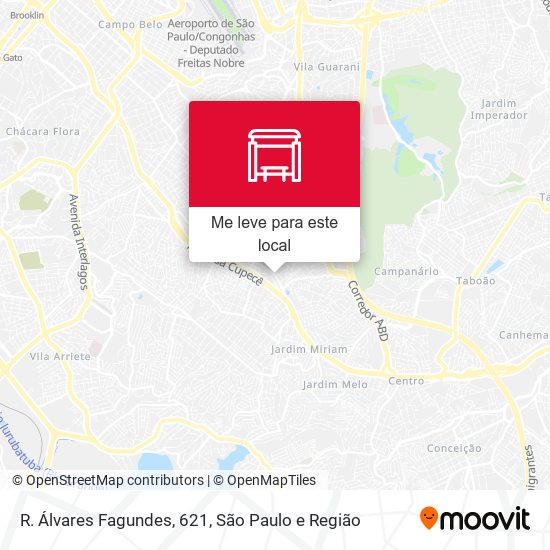 R. Álvares Fagundes, 621 mapa