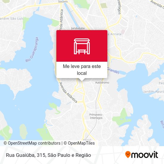 Rua Guaiúba, 315 mapa