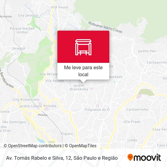 Av. Tomás Rabelo e Silva, 12 mapa