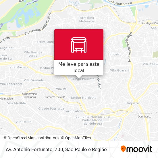 Av. Antônio Fortunato, 700 mapa