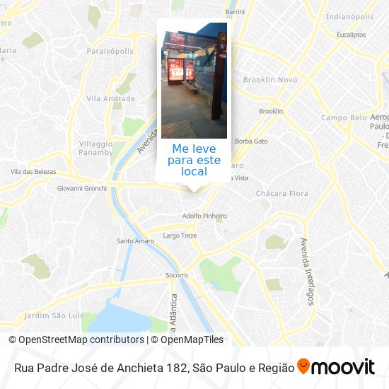 Rua Padre José de Anchieta 182 mapa