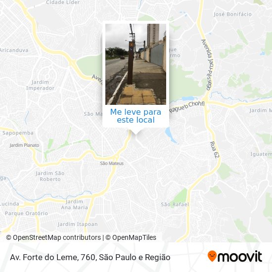 Av. Forte do Leme, 760 mapa