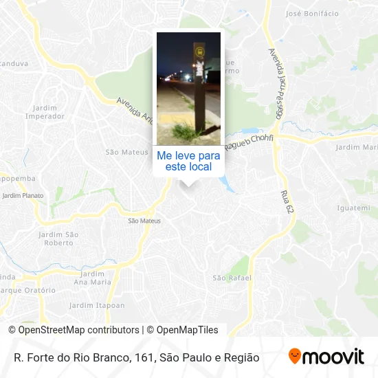 R. Forte do Rio Branco, 161 mapa