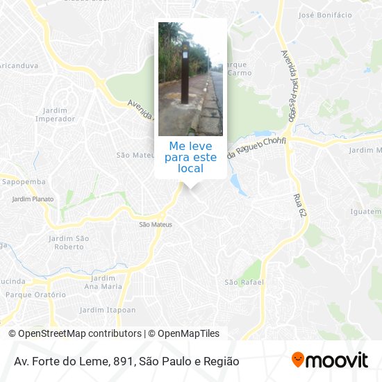 Av. Forte do Leme, 891 mapa