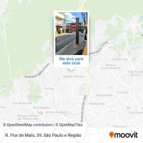 R. Flor de Maio, 59 mapa