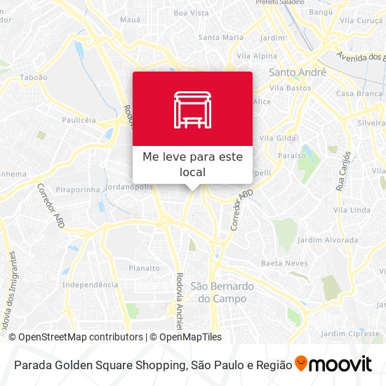Parada Golden Square Shopping mapa