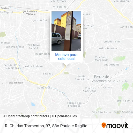 R. Cb. das Tormentas, 97 mapa