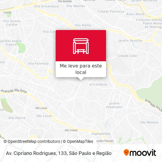 Av. Cipriano Rodrigues, 133 mapa