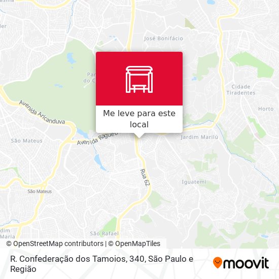 R. Confederação dos Tamoios, 340 mapa