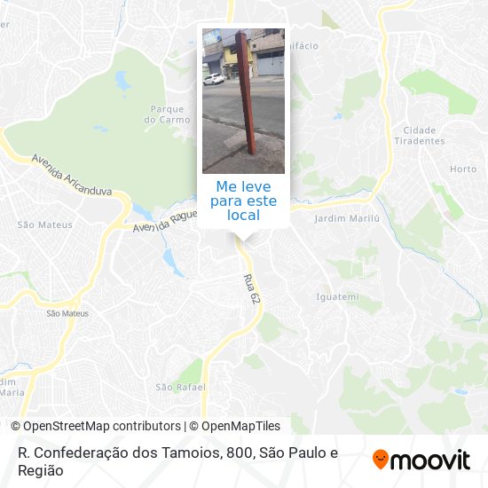 R. Confederação dos Tamoios, 800 mapa