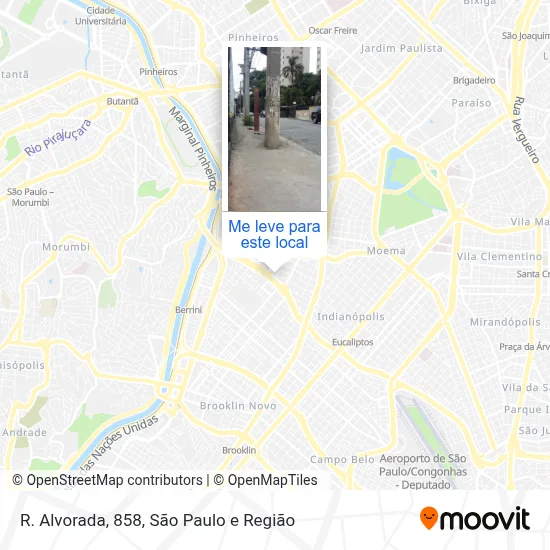 R. Alvorada, 858 mapa