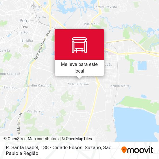 R. Santa Isabel, 138 - Cidade Edson, Suzano mapa