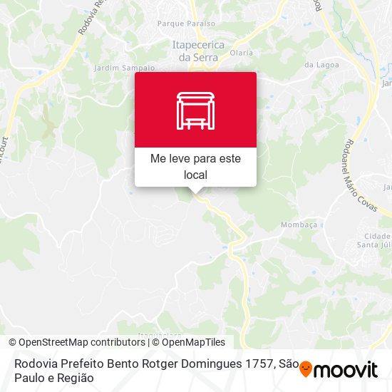 Rodovia Prefeito Bento Rotger Domingues 1757 mapa