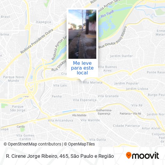 R. Cirene Jorge Ribeiro, 465 mapa