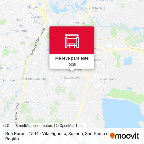 Rua Baruel, 1504 - Vila Figueira, Suzano mapa