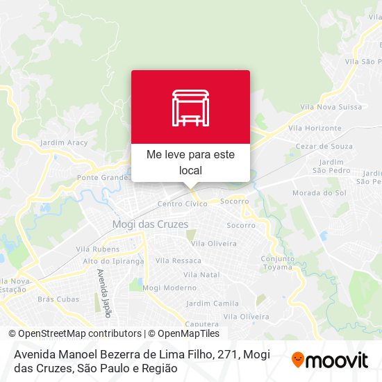 Avenida Manoel Bezerra de Lima Filho, 271, Mogi das Cruzes mapa