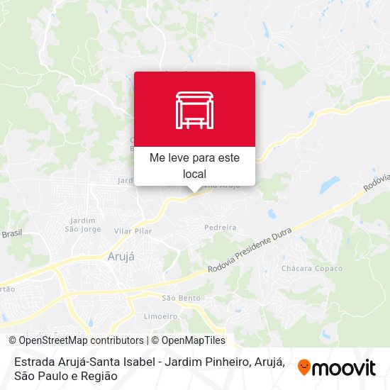 Estrada Arujá-Santa Isabel - Jardim Pinheiro, Arujá mapa