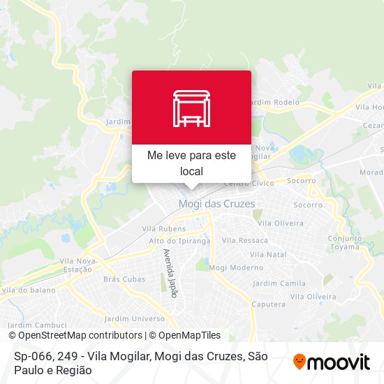Sp-066, 249 - Vila Mogilar, Mogi das Cruzes mapa