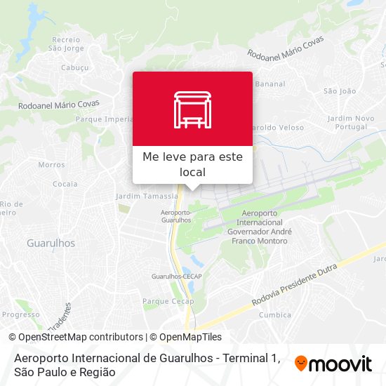 Aeroporto Internacional de Guarulhos - Terminal 1 mapa