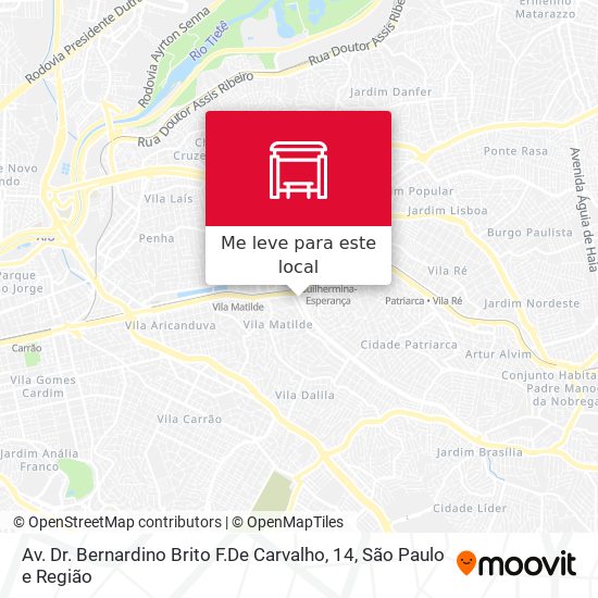 Av. Dr. Bernardino Brito F.De Carvalho, 14 mapa