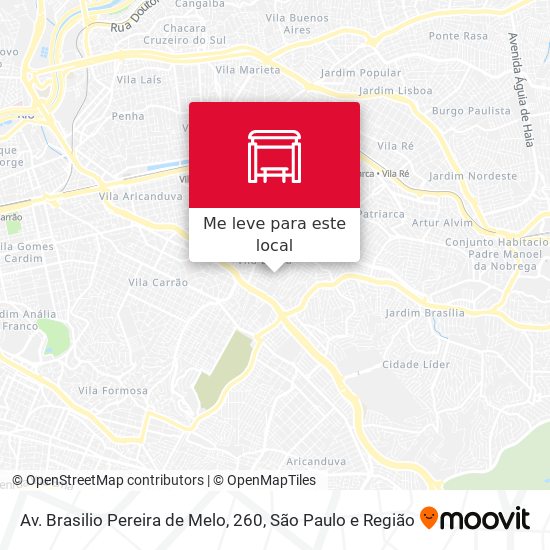 Av. Brasilio Pereira de Melo, 260 mapa