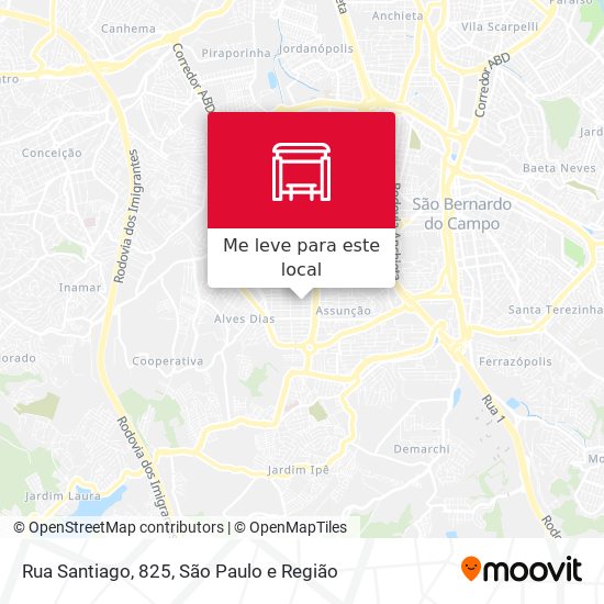 Rua Santiago, 825 mapa