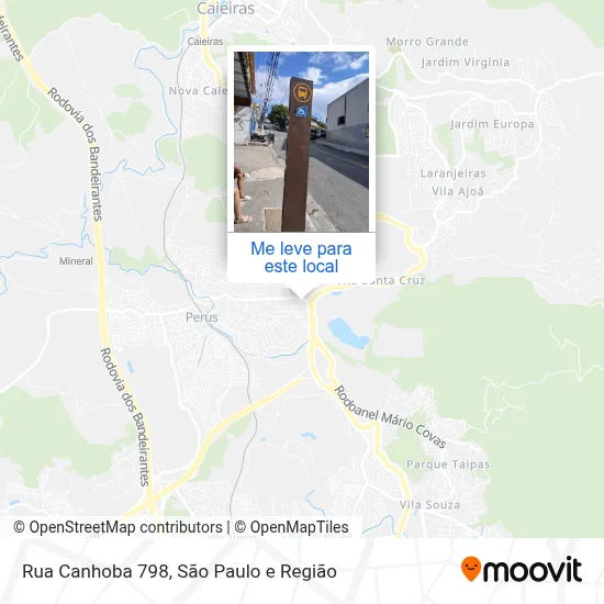 Rua Canhoba 798 mapa