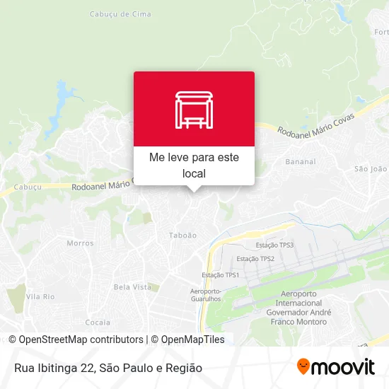 Rua Ibitinga 22 mapa
