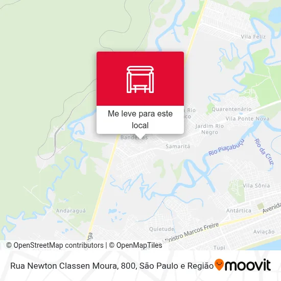 Rua Newton Classen Moura, 800 mapa