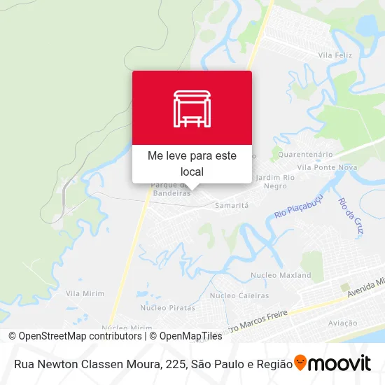 Rua Newton Classen Moura, 225 mapa