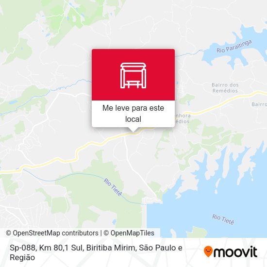 Sp-088, Km 80,1 Sul, Biritiba Mirim mapa