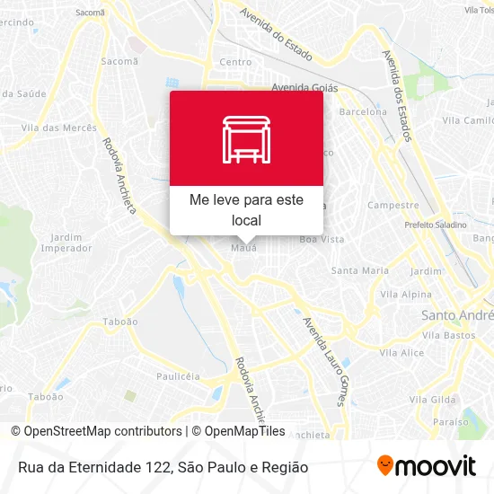 Rua da Eternidade 122 mapa