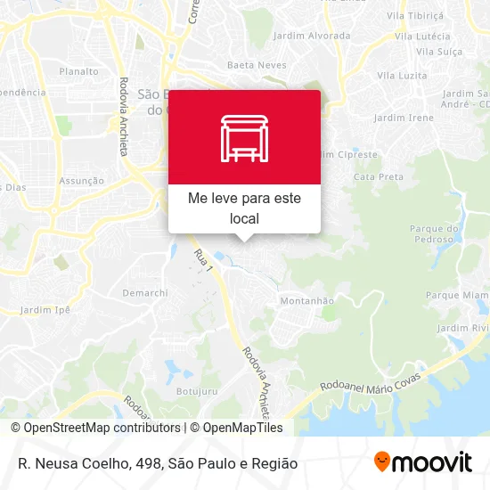 R. Neusa Coelho, 498 mapa