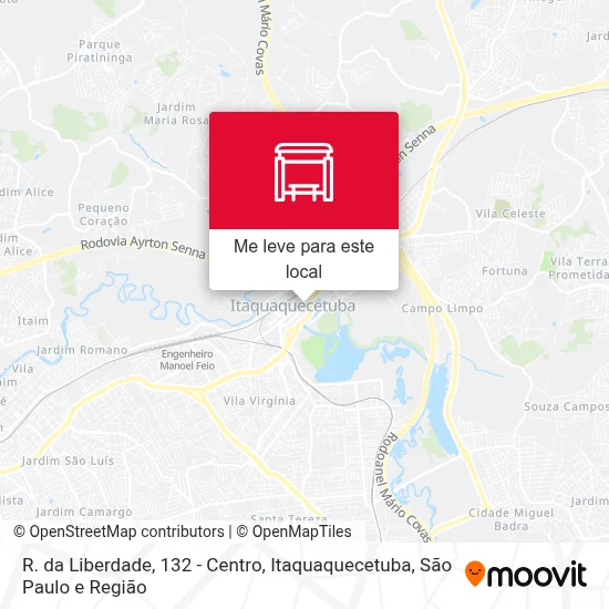 R. da Liberdade, 132 - Centro, Itaquaquecetuba mapa