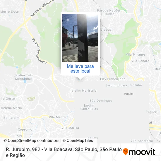 R. Jurubim, 982 - Vila Boacava, São Paulo mapa