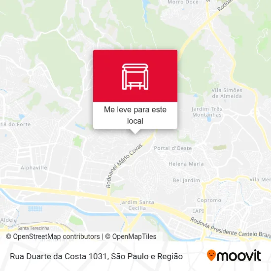 Rua Duarte da Costa 1031 mapa