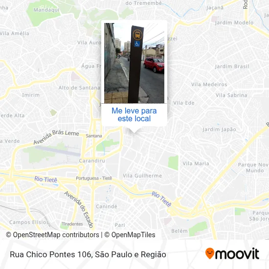Rua Chico Pontes 106 mapa