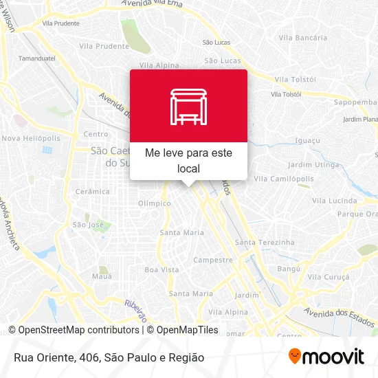 Rua Oriente, 406 mapa