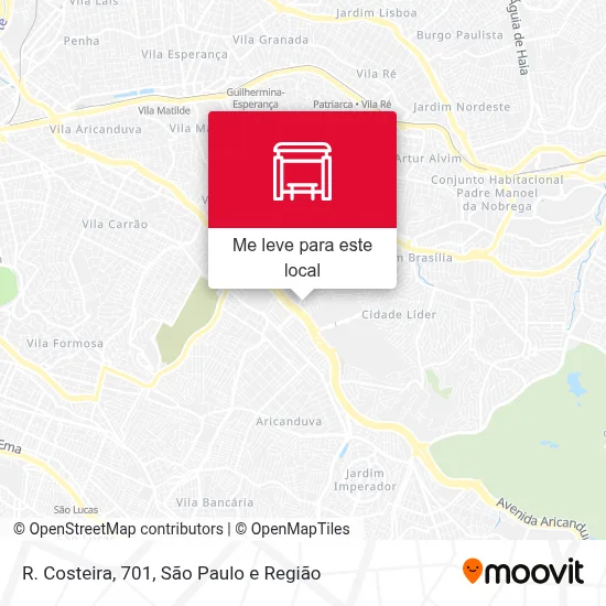 R. Costeira, 701 mapa