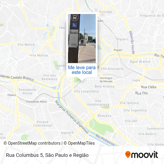 Rua Columbus 5 mapa