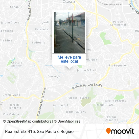 Rua Estrela 415 mapa